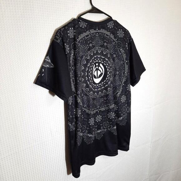 Bassnectar Alien Mandala M Black White Graphic T-Shirt Licensed EDM Rave Shirt - Picture 5 of 5